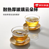 HARIO日本耐热玻璃杯 咖啡杯 加厚日本原装进口茶杯水杯HU 2个装