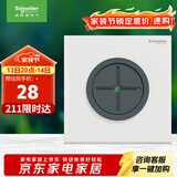 施耐德电气穿线面板 空白面板带出线孔 86型暗装引线面板 境尚系列 纯境白