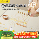 炊大皇 液态硅胶揉面垫切面刀擀面杖50*70擀面垫硅胶面板和面垫烘焙套装