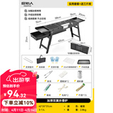 原始人烧烤架户外烧烤炉家用碳烤炉3-7人便携式木炭烧烤架子 升级加厚双翼【食品级304烤网】10件套+3斤炭+煎盘