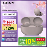 索尼（SONY）WF-1000XM5【政府补贴】真无线蓝牙降噪耳机 新一代降噪豆智能AI蓝牙5.3 玫瑰灰 出游搭子 礼物