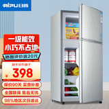 日普（RIPU）双门冰箱小型家用一级能效小冰箱迷你小型宿舍出租房办公室节能省电冷藏冷冻电冰箱 【全网爆款】102升搁架款【冷藏3层冷冻1层】