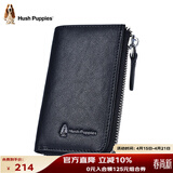 暇步士（Hush Puppies）钥匙包男高端植鞣皮车钥匙包真皮卡包钱夹休闲证件包生日礼物