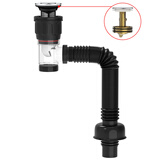 科固（KEGOO）下水器套装弹跳洗脸盆面盆横排下水管 洗手台盆去水器防虫臭K5043