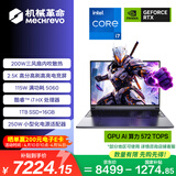 机械革命极光X 酷睿i7HX 游戏本笔记本电脑(i7-13700HX 16G 1T RTX5060 2.5K屏 180Hz 灰)