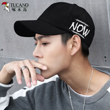啄木鸟（TUCANO） 帽子男潮流百搭户外棒球帽学生帽女时尚简约春秋鸭舌帽四季钓鱼 NOW黑色 均码 可调节