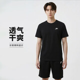 耐克NIKE男子短袖T恤舒适休闲圆领短袖T恤短袖T恤AR4999-014黑L