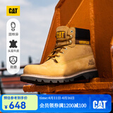卡特（CAT）经典大黄靴马丁靴男鞋牛皮面固特异春季户外工装靴P7756P1EDC 经典款 42