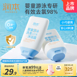 润本婴儿儿童游泳去氯洗发沐浴露宝宝洗发沐浴二合一洗澡除氯99ml*2