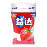 益达 无糖口香糖 清爽草莓味 98g约70粒/瓶 口气清新糖 休闲零食糖果
