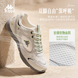 卡帕（Kappa）女鞋流光德训鞋子女2026新薄款秋季透气休闲运动鞋小白鞋水绿色36