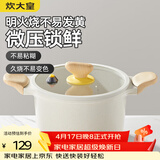 炊大皇 汤锅 微压不粘快煮煲汤煮汤复底汤锅 电磁炉电陶炉通用 22cm