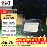 公牛（BULL）LED投光灯户外庭院工厂园林灯露营灯 IP65防水等级50W-6500K白光