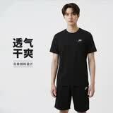 耐克NIKE男子短袖T恤舒适休闲圆领短袖T恤短袖T恤AR4999-014黑S