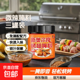 新奥尔良烤翅腌料粉家用烤鸡翅鸡胸肉蜜汁鸡腿腌制料烤肉烧烤调料 微辣腌料140g*2罐