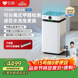 贝昂空气净化器除甲醛大空间家用 分解式除醛除菌除过敏原消毒净化器卫健委备案认证开拓者Pro X8S