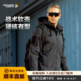 龙牙五代龙牙城市潜伏者软壳防风耐磨战术外套男士战术通勤夹克 极夜黑 XS 165/88A