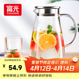 富光玻璃杯带把家用冷水壶耐热 2L大容量凉水壶玻璃耐冷水壶
