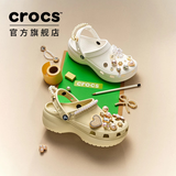 卡骆驰（CROCS）经典云朵洞洞鞋时尚百搭女鞋花园鞋沙滩鞋|206750 白色-100(含智必星) 38 (240mm)