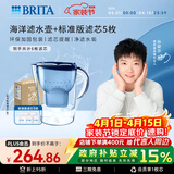 碧然德（BRITA） 过滤净水器 家用滤水壶 净水壶 海洋系列 3.5L蓝色 一壶六芯装 环保加固包装
