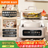 苏泊尔（SUPOR）电炖锅 煲汤锅隔水炖锅0涂层家用多功能锅炖蒸煮一体17L电炖盅炖汤锅电蒸锅 DZ20FC871