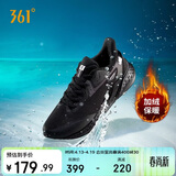 361°运动鞋男秋冬季款防泼水加绒保暖休闲跑步棉鞋子男款672342231B-4