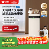 贝昂无耗材空气净化器家用除甲醛除过敏原杀菌消毒医用级空气消毒机除尘除烟味异味净化器【消毒认证】 X3|消毒杀菌除烟味【鸿蒙版】