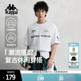 卡帕（Kappa）背靠背运动短袖男款纯棉2026新款夏季情侣t恤男士半袖K0EX2TD01D