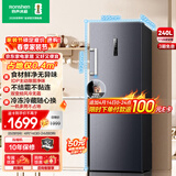 容声（Ronshen）240L立式冰柜家用主动除菌双变频风冷无霜电脑精控一级节能小冰箱BD-240WPRSY国家补贴