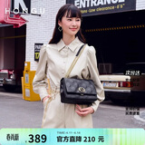 红谷女士包包女包时尚菱格链条单肩包牛皮斜挎包小方包生日礼物送女友