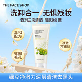 菲诗小铺（THE FACE SHOP）草本芦荟洗面奶170g女清洁补水保湿男敏感肌洗脸护肤品学生用礼物 绿豆170g-收缩毛孔