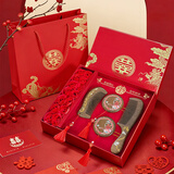 甜蜜点永生花玫瑰花梳子结婚新婚礼物送新娘闺蜜姐姐新人订婚高级实用