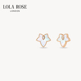 LOLA ROSE罗拉玫瑰常青藤银耳钉耳环耳饰女气质生日礼物送女友