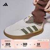 adidas ADIPUFF面包鞋柔软舒适保暖棉鞋秋冬阿迪达斯官方轻运动   奇妙白/岩层橄榄绿/岩层青铜色(推荐选大半码)   42