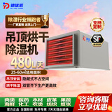 德优匠工业吊顶式烘干房除湿机陈皮茶叶海鲜药材面条海产品烘干除湿升温一体化智能恒温干抽湿机 480L/天 升温吊顶除湿机/DYDS480