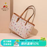 稻草人女包2026新款潮流欧美手提包女大容量复古手提女生日礼物送女生 卡其色-小版