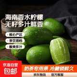 香水柠檬新鲜水果海南无籽青柠檬水果奶茶店专用 海南香水柠檬带箱3斤净重2.6斤单果60g起