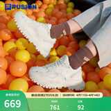 FILA FUSION斐乐女鞋BIANCO老爹鞋季硬糖鞋休闲鞋厚底运动鞋女 棉花糖/银-MM 36.5