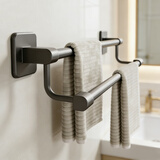 馨沛毛巾架免打孔卫生间浴室架子置物架厕所毛巾挂杆强力收纳拖鞋架