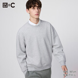 优衣库合作款男装女装宽松卫衣长袖运动衫休闲上衣481040 482310 482310/03灰色 XS