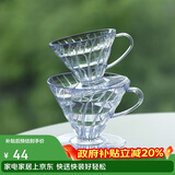 HARIOV60 耐热树脂手冲咖啡滤杯咖啡过滤器手冲咖啡滤网02号