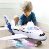 宝乐星 儿童玩具早教大号会讲故事的卡通客机惯性A380飞机模型滑行航客机 女孩男孩玩具生日礼物