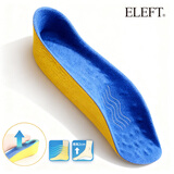 eleft屈臣氏隐形内增高鞋垫透气减震袜内增高半垫男女通用 经典蓝色男