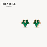 LOLA ROSE罗拉玫瑰常青藤银耳钉耳环耳饰女气质生日礼物送女友