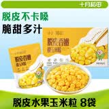 十月稻田 脱皮水果甜玉米粒 8袋 去皮玉米 充氮小包装 开袋即食 低脂早餐