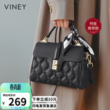 viney【陈紫函同款】牛皮手提包包女包斜挎妈妈包生日母亲节礼物实用