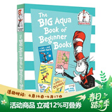 苏斯博士英语启蒙认知 The Big Aqua Book of Beginner Books 青色大书 英文原版精装入门绘本故事选集6合1 七色系列 英文原版绘本 绿山墙 Big Aqua Book 