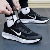 耐克（NIKE）男鞋秋季新款轻便透气网面运动休闲鞋缓震回弹通勤百搭跑步鞋子男 【新品】004-经典黑白/晒图退10 【建议拍大半码】 41 内长260mm