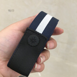 畅印新款腰带日系隐形无痕男女牛仔裤带松紧弹力懒人皮带牛仔裤腰带 蓝白蓝(升级哑黑色扣) 可调长短