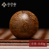 木之森越南芽庄黑棋楠沉香单珠散珠奇楠DIY吊坠项链文玩生日礼物 老挝红土熟结12mm